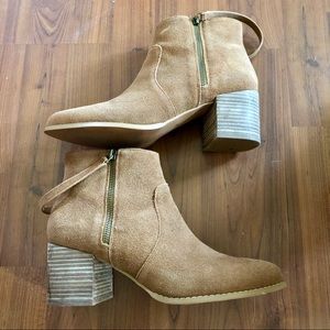 Sole Society Brown Suede Booties